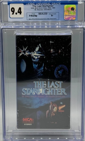 The Last Starfighter VHS Tape MCA Watermarks Sealed New CGC 9.4 A+ Graded